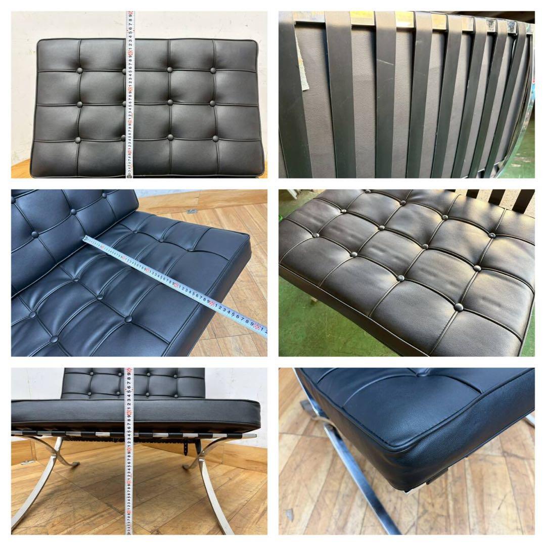 美品Barcelona Chairバルセロナチェア　リプロダクト品1人掛けソファ