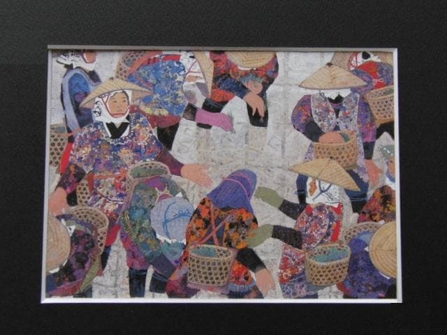 齋藤清策、【五月】、希少な額装用画集画、新品高級額 額装付、状態良好