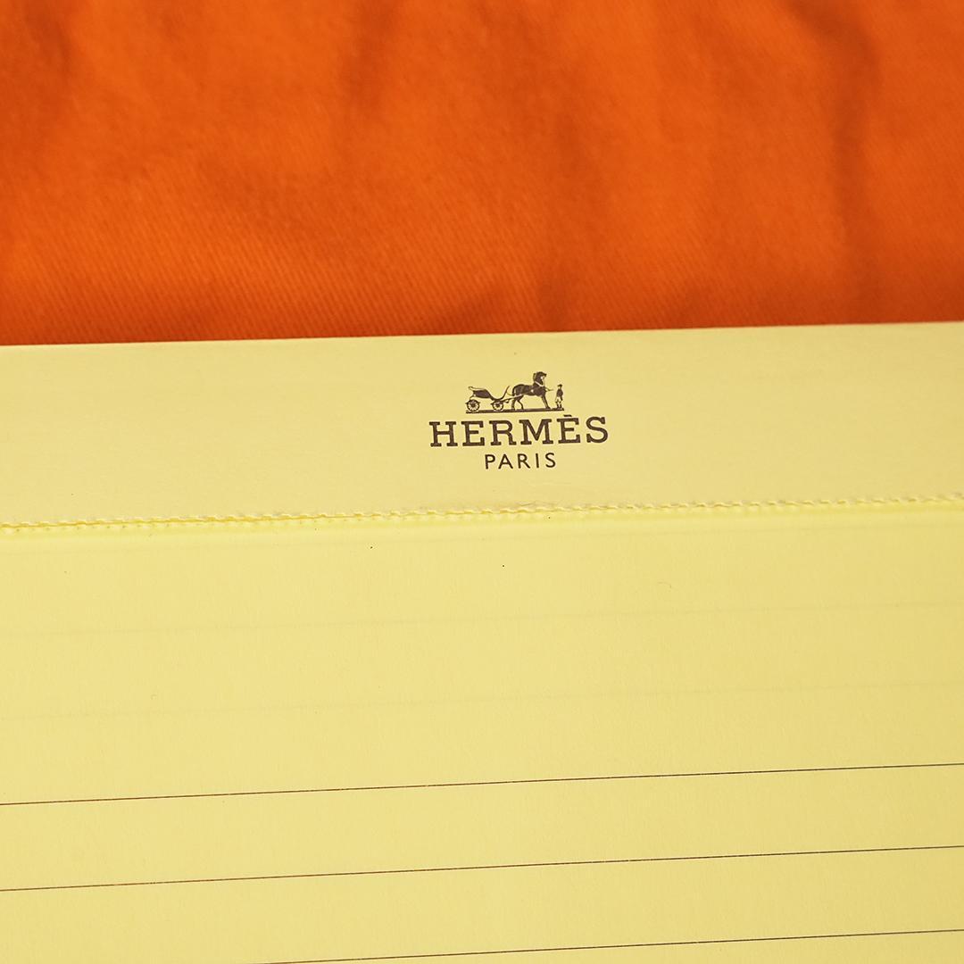 希少　美品　保存袋付き　 エルメス A4　ノートカバー　バイカラー　アジェンダ
