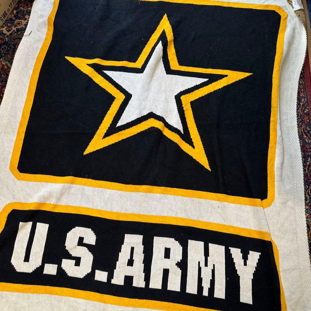 希少　アメリカ製　US ARMY 星ロゴ ビックサイズ 軍物 ブランケット