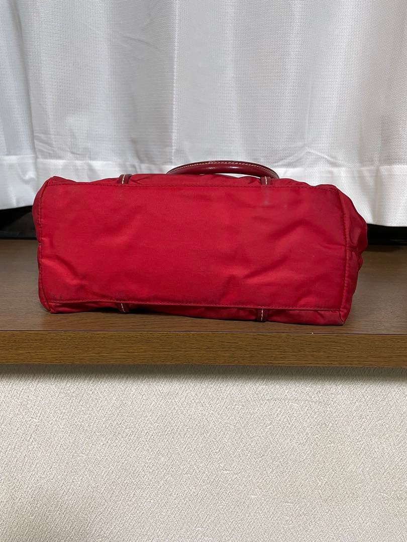 PRADA 赤 ナイロン バッグ