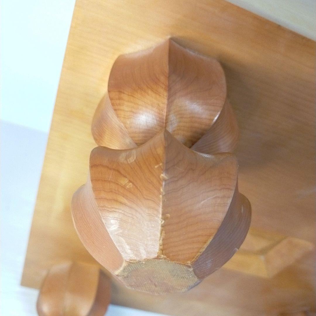 【至福の一局】囲碁盤 足付 木製 4寸 厚12.5cm 美木目 ヘソ有 本格派