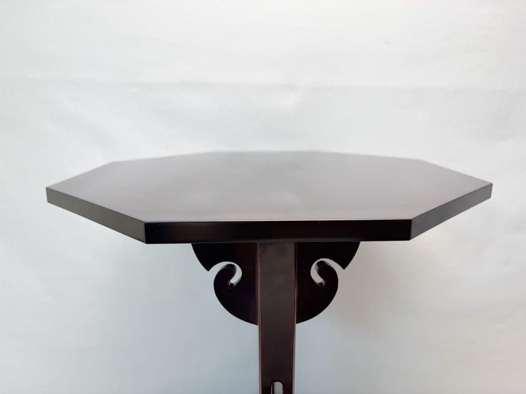 ほぼ未使用 茶道具 雅也作 溜塗寿棚 淡々斎好写 水指棚 共箱