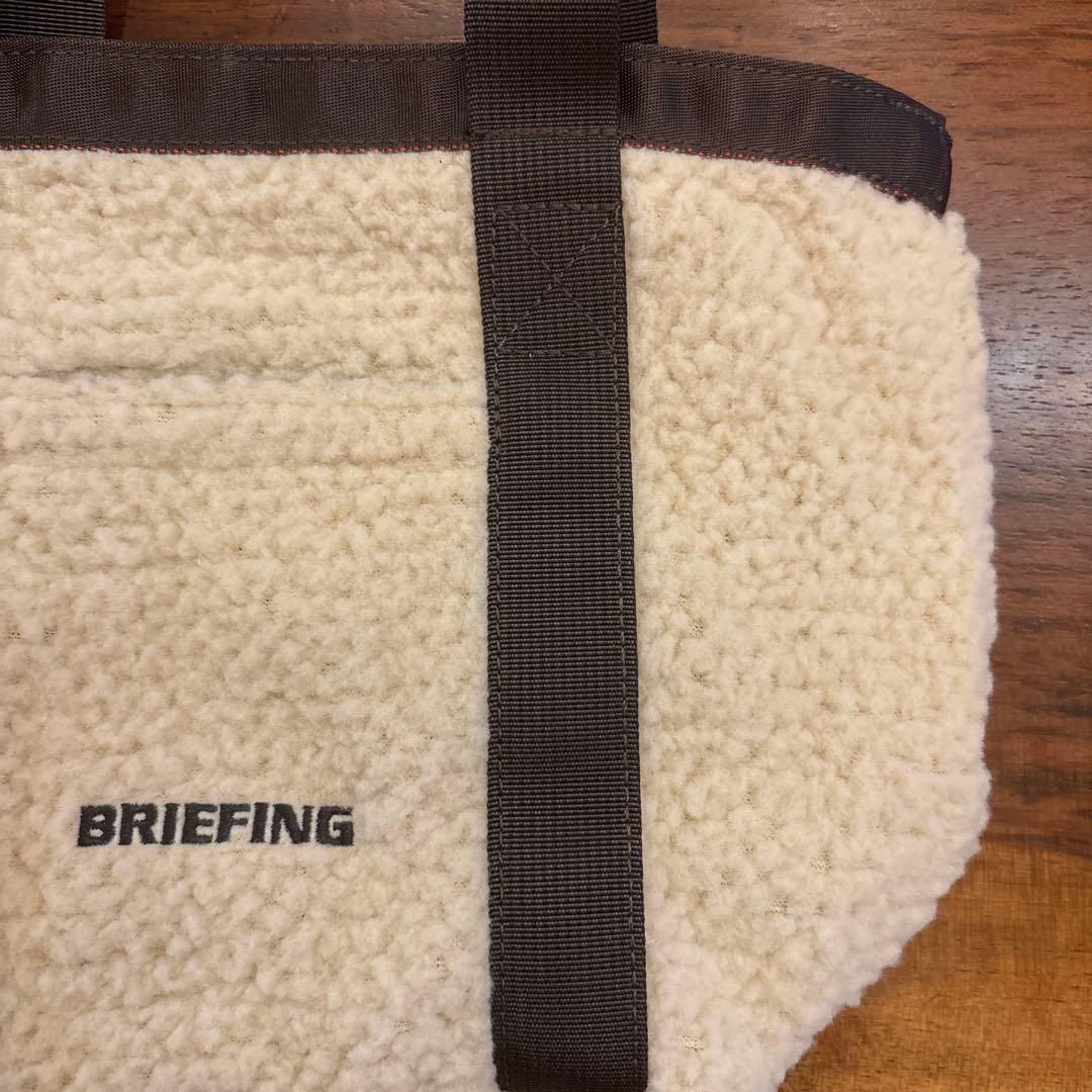 BRIEFING ゴルフカートバック　リバーシブル　ボア クリーム色