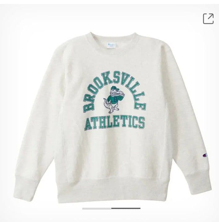 チャンピオン　Ｌ　スウェットシャツ　リバースウィーブ　裏起毛　①