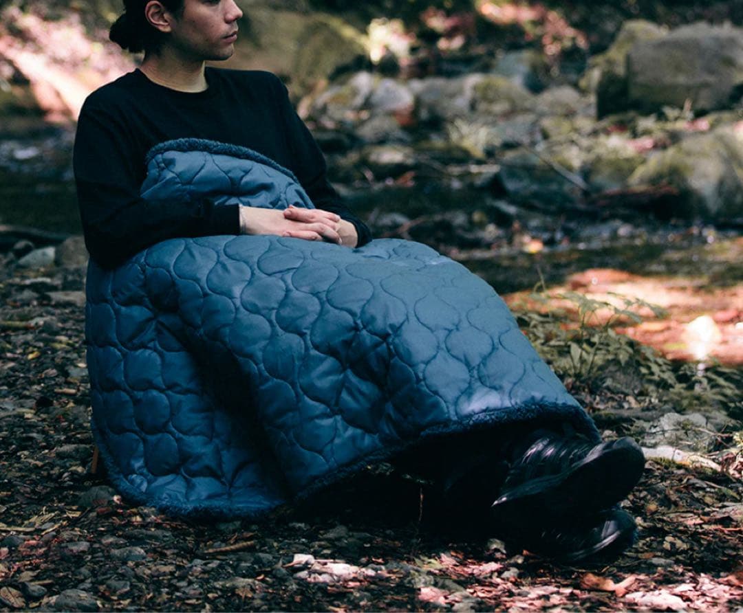 LUGH 魔法瓶ブランケット Sサイズ (6層/ グラフェン) インディゴ