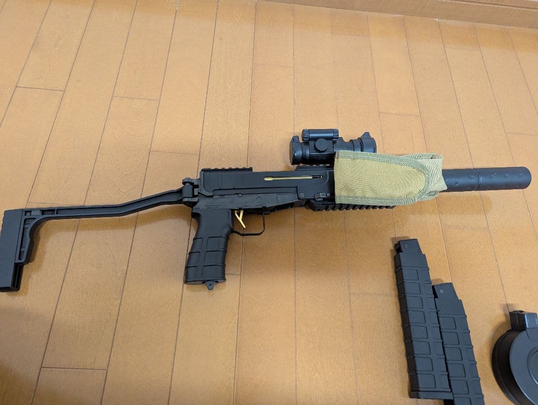 東京マルイ スコーピオン mod.M ドラムマガジン 多段マガジン2本付