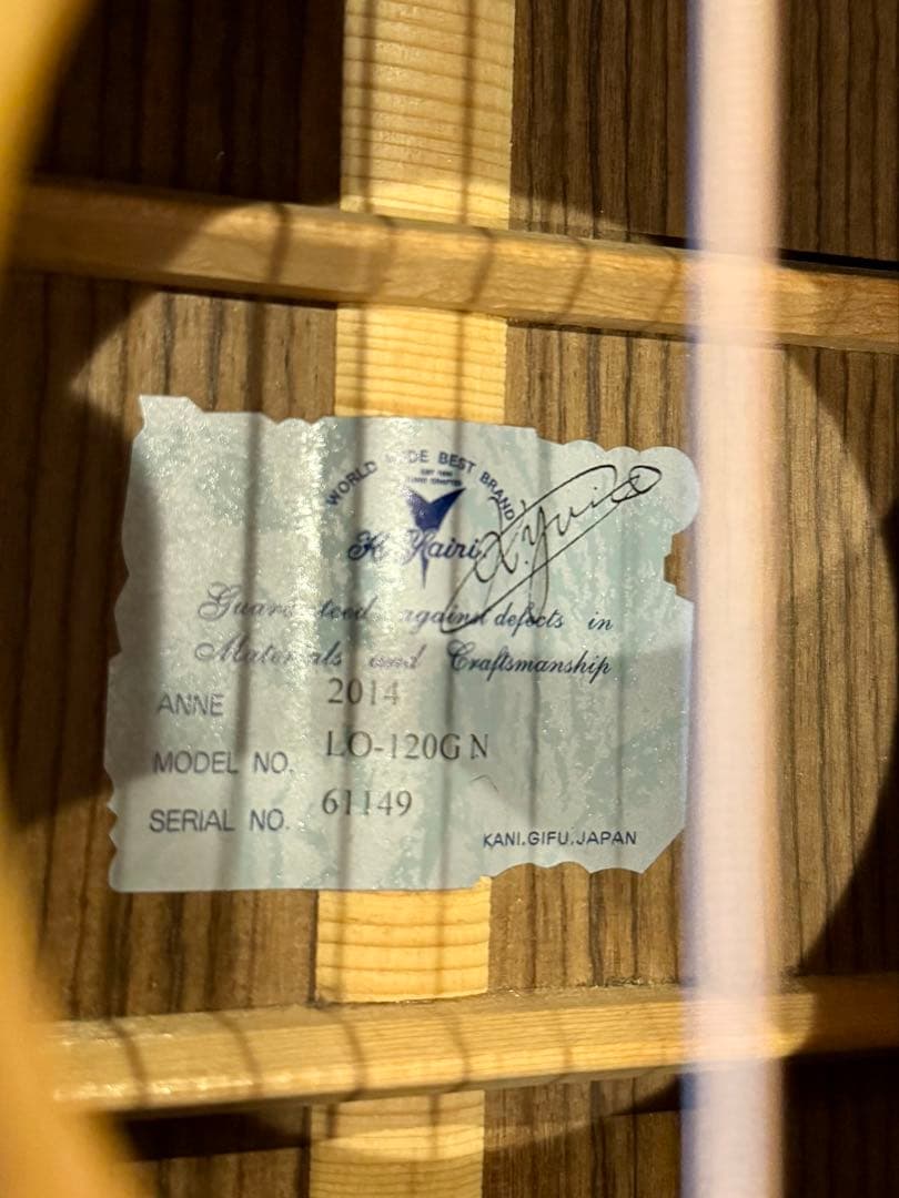 k.yairi LO-120G N アコースティックギター