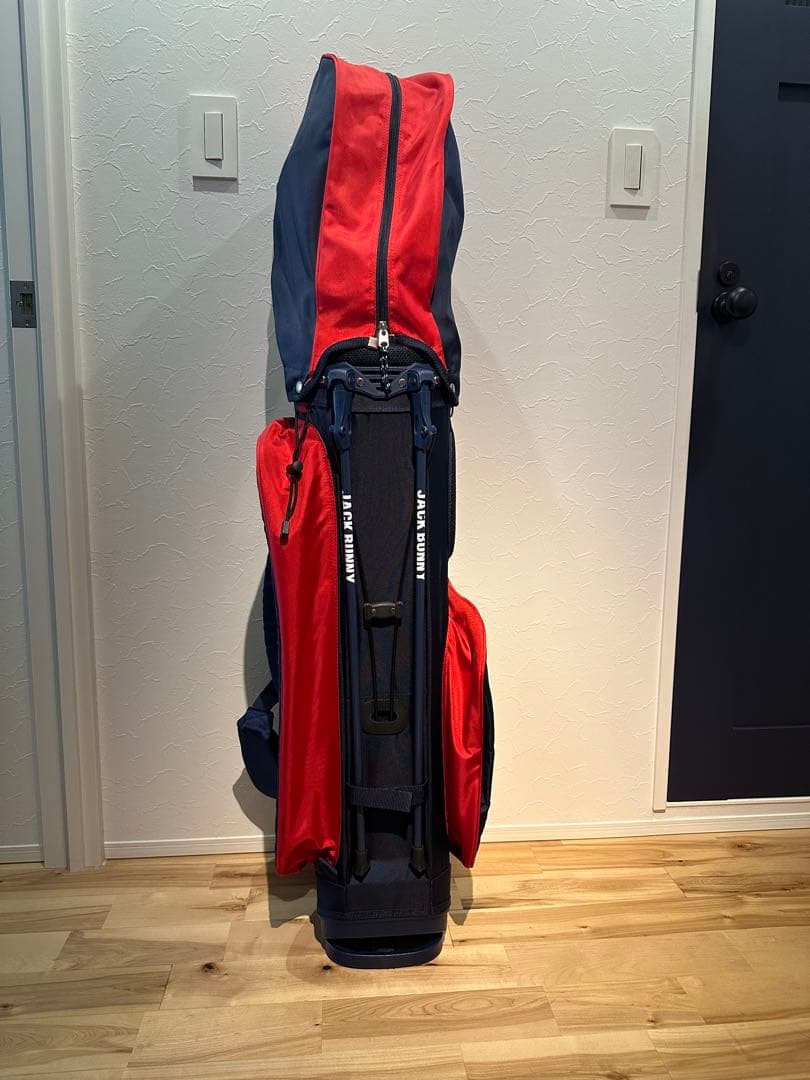 JACK BUNNY キャディバッグ ネイビー/レッド　美品　軽量
