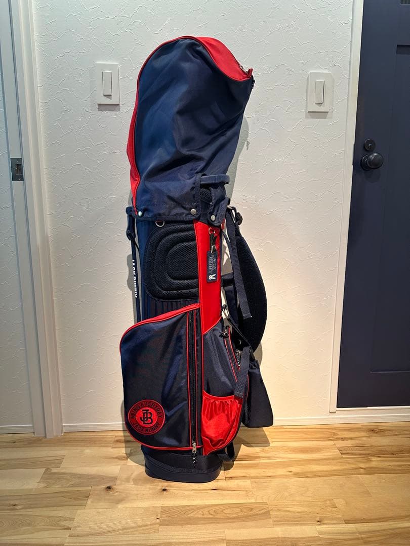JACK BUNNY キャディバッグ ネイビー/レッド　美品　軽量