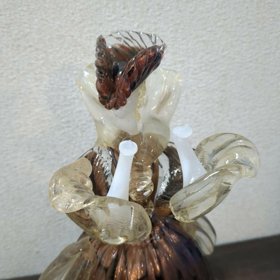 MURANO ベネチアグラス イタリア ガラス工芸品　M2239
