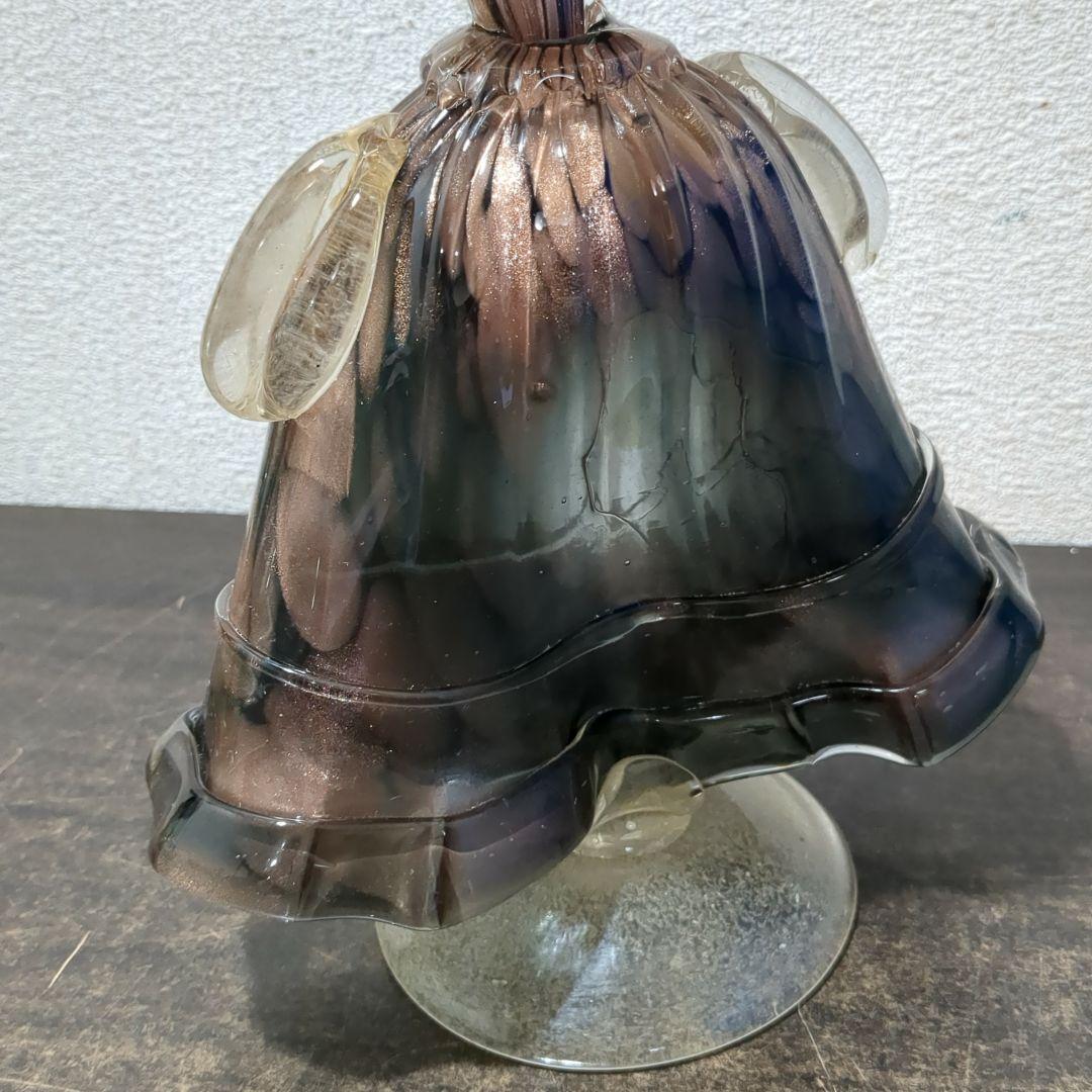 MURANO ベネチアグラス イタリア ガラス工芸品　M2239
