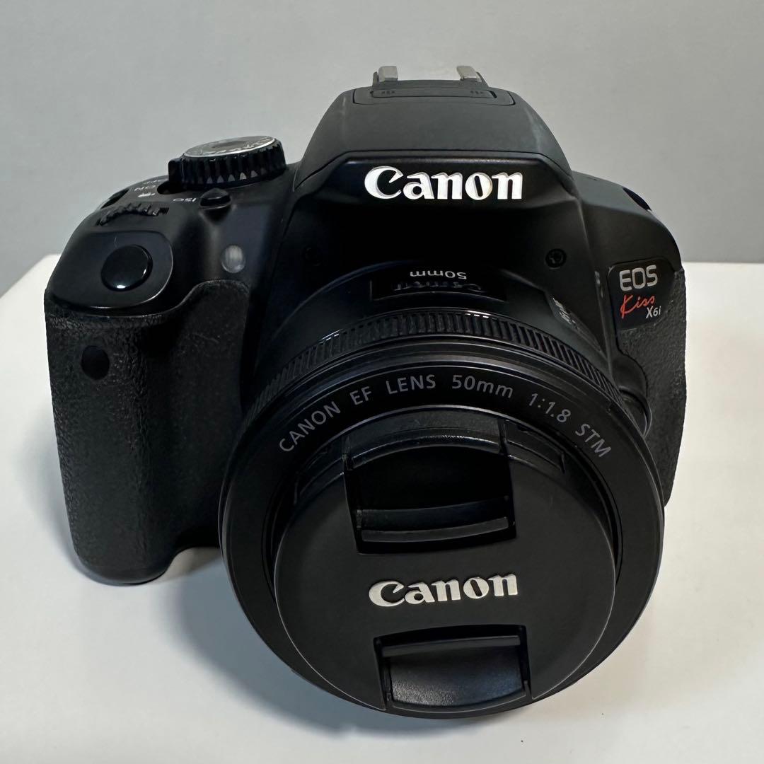 Canon EOSKiss X6i 一眼レフ + 50mm レンズ SDカード付