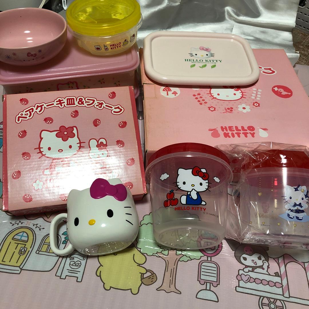 ハローキティ 食器セットまとめ売り10点セット