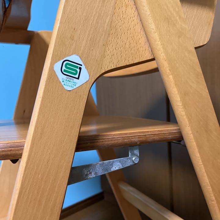 【希少】折り畳み式♪ディズニー♪ 木製　ベビー♪テーブル付きハイチェアー♪