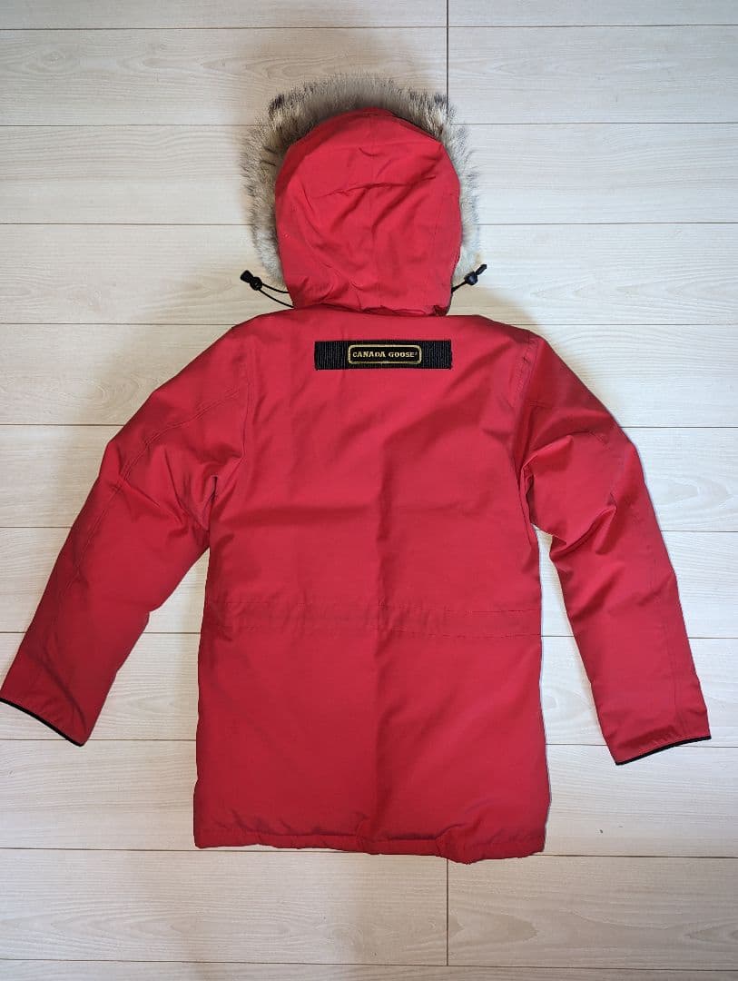 美品カナダグースXSシタデルパーカ赤