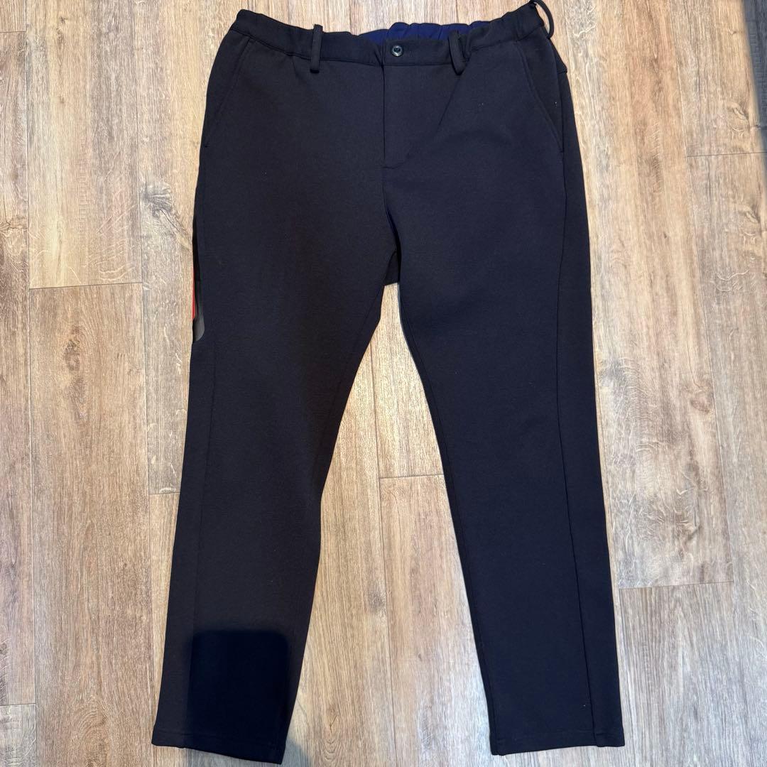 【中古美品】ビームスゴルフ　メンズXL サイドジップ　ストレッチパンツ　ネイビー