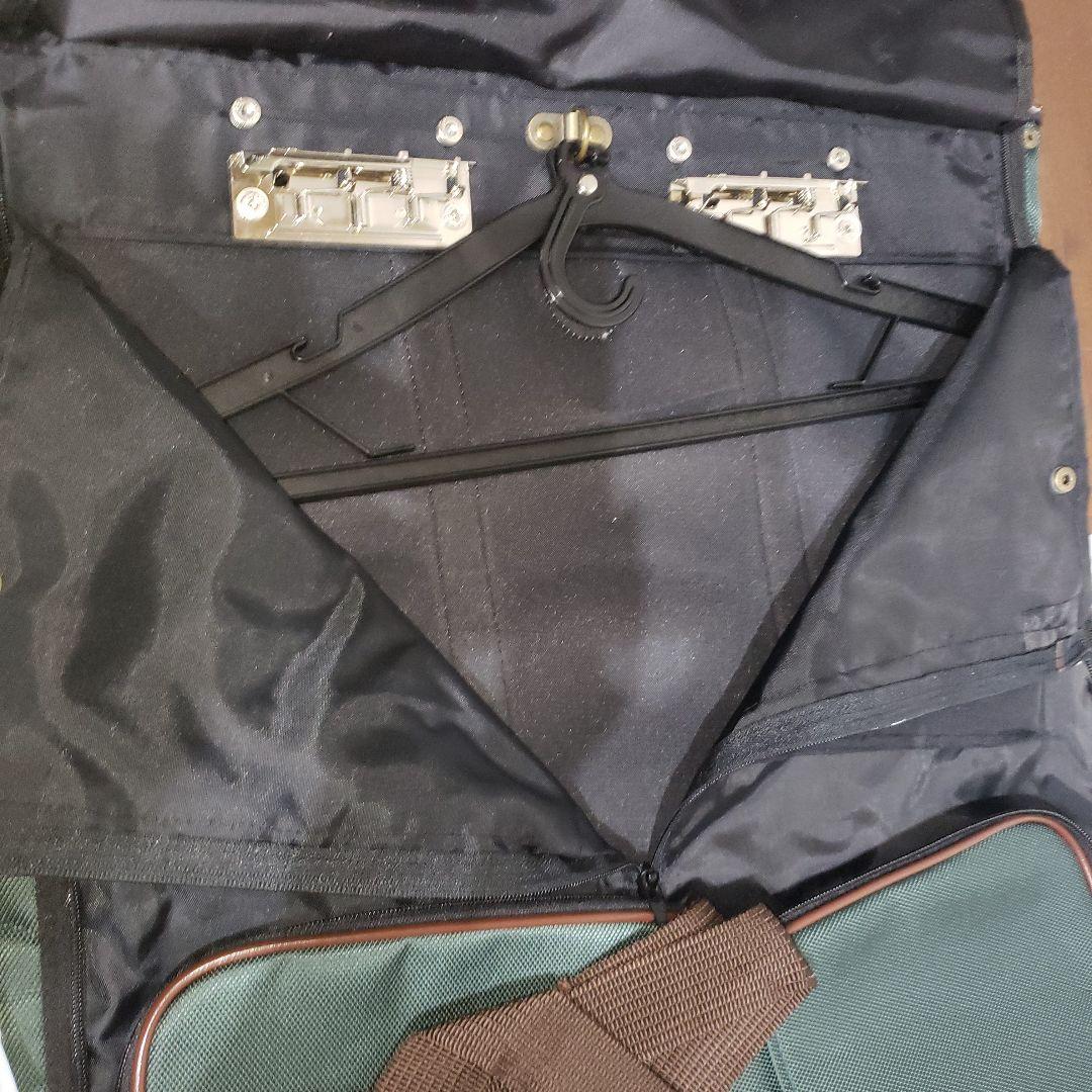 未使用　エース　T-BOSTON ガーメントバッグ グリーン　ボストンバッグ