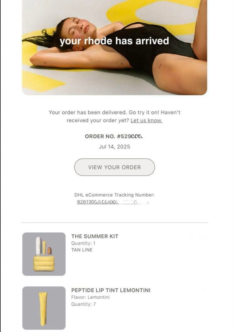 RHODE GLAZING MIST / LEMONTINI リップ ティント