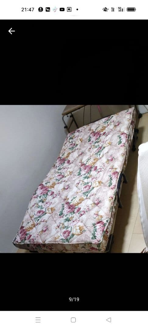 電動リクライニング折りたたみベッド机 マットレス ツル‐スリーパー4点セット