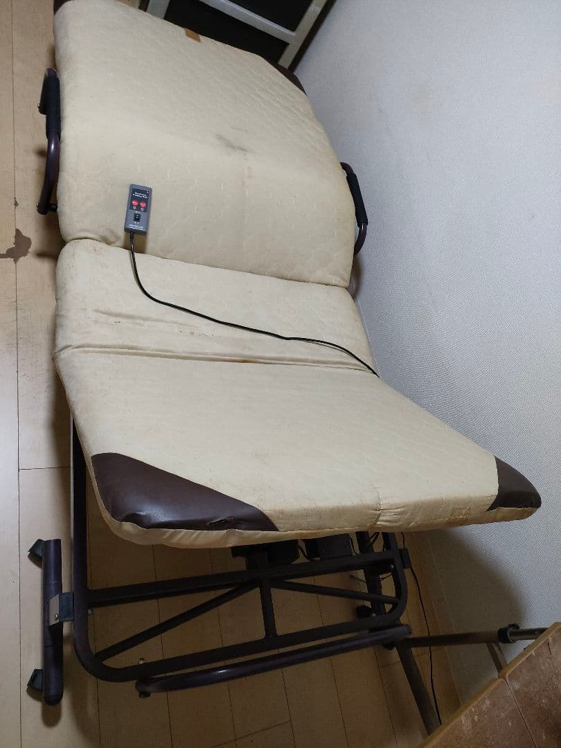 電動リクライニング折りたたみベッド机 マットレス ツル‐スリーパー4点セット