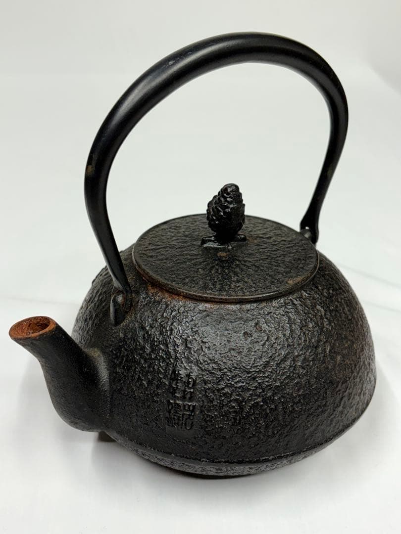 南部鉄器 鉄瓶 馬肌 アンティーク　骨董 馬 馬2頭 ウマ