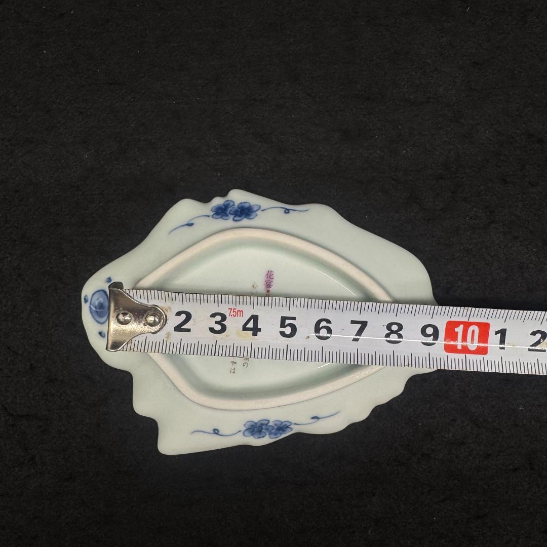 源氏物語 花宴　変形姫沢瀉紋　銘々皿 大皿1枚小皿5枚。6枚セット