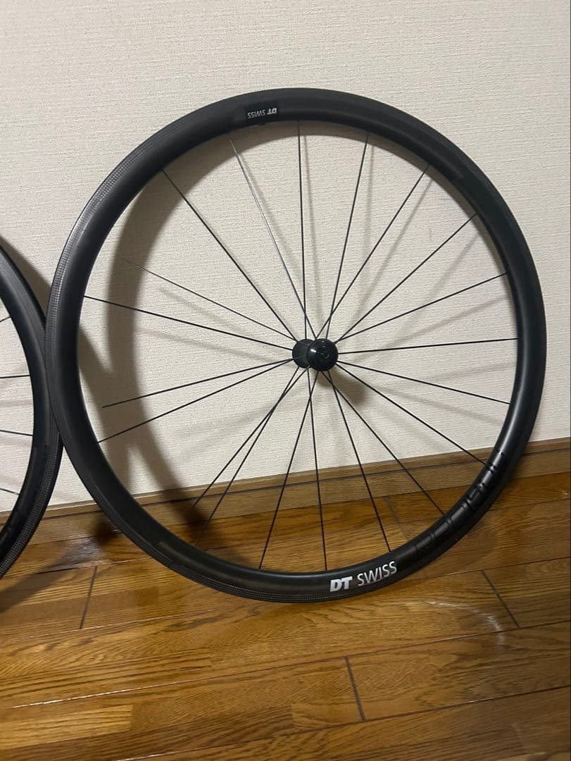 dt swissスプラインPRC1400カーボンホイールセットフロントジャンク