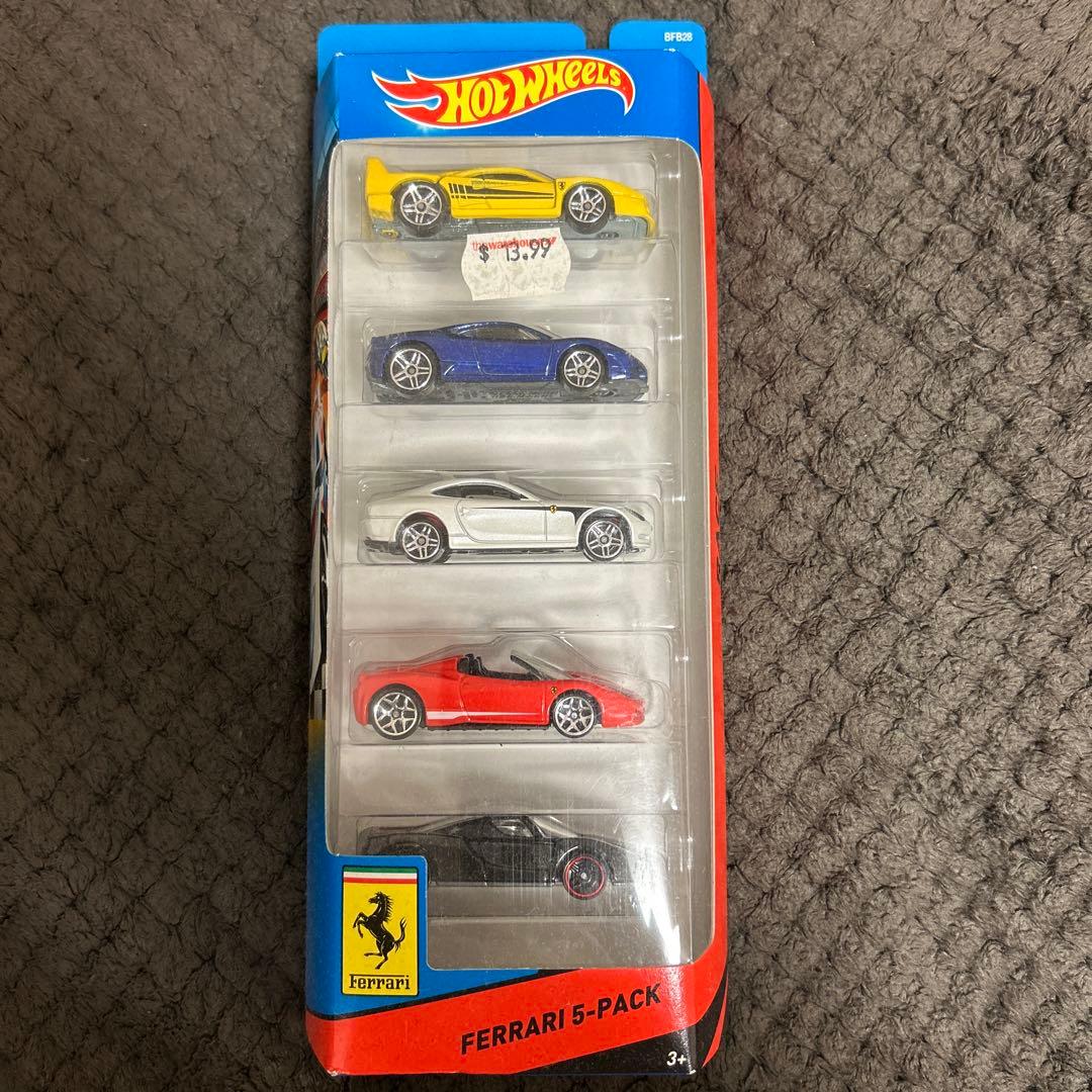 ミニカー Hot Wheels Ferrari 5-Pack BFB28