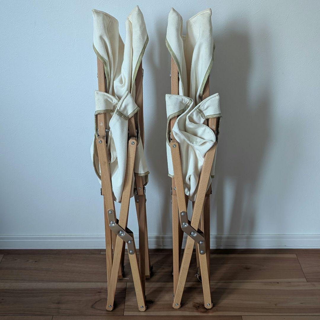 【廃盤】ハイランダー ウッドフレーム リラックスチェア 2脚セット