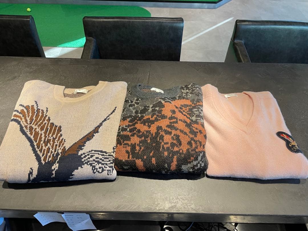 ジャンボ尾崎　当時物　セーター3枚セット　クラシックスタイル　古着　ゴルフ