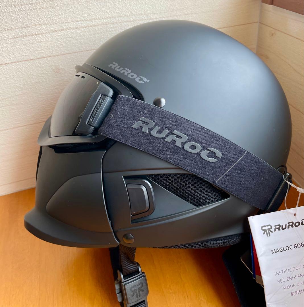 Ruroc RG1-DX スノーボードヘルメットーマットブラック/サイズ：S