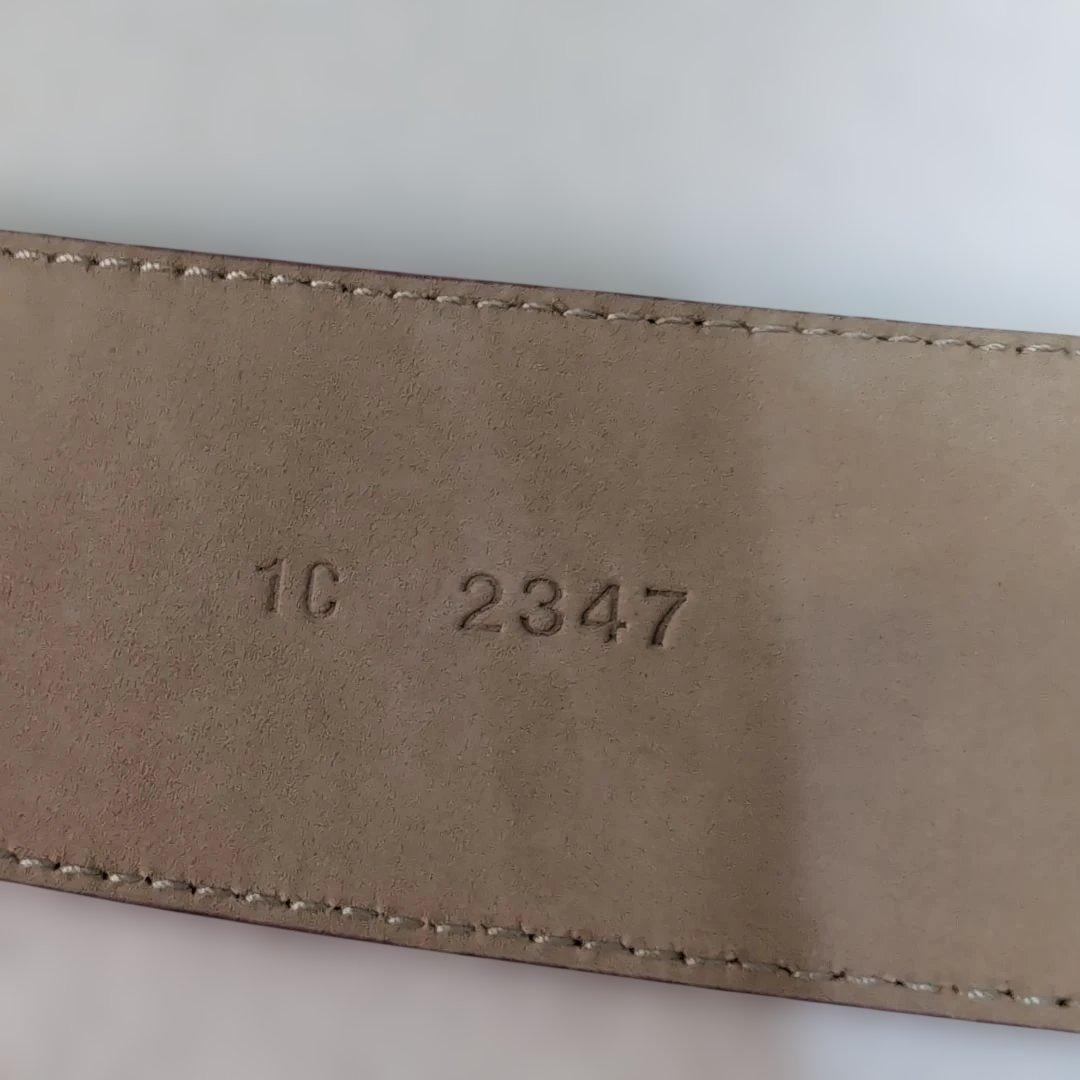 希少美品 PRADAラウンドシェイプ スエード/レザー レディースデザインベルト