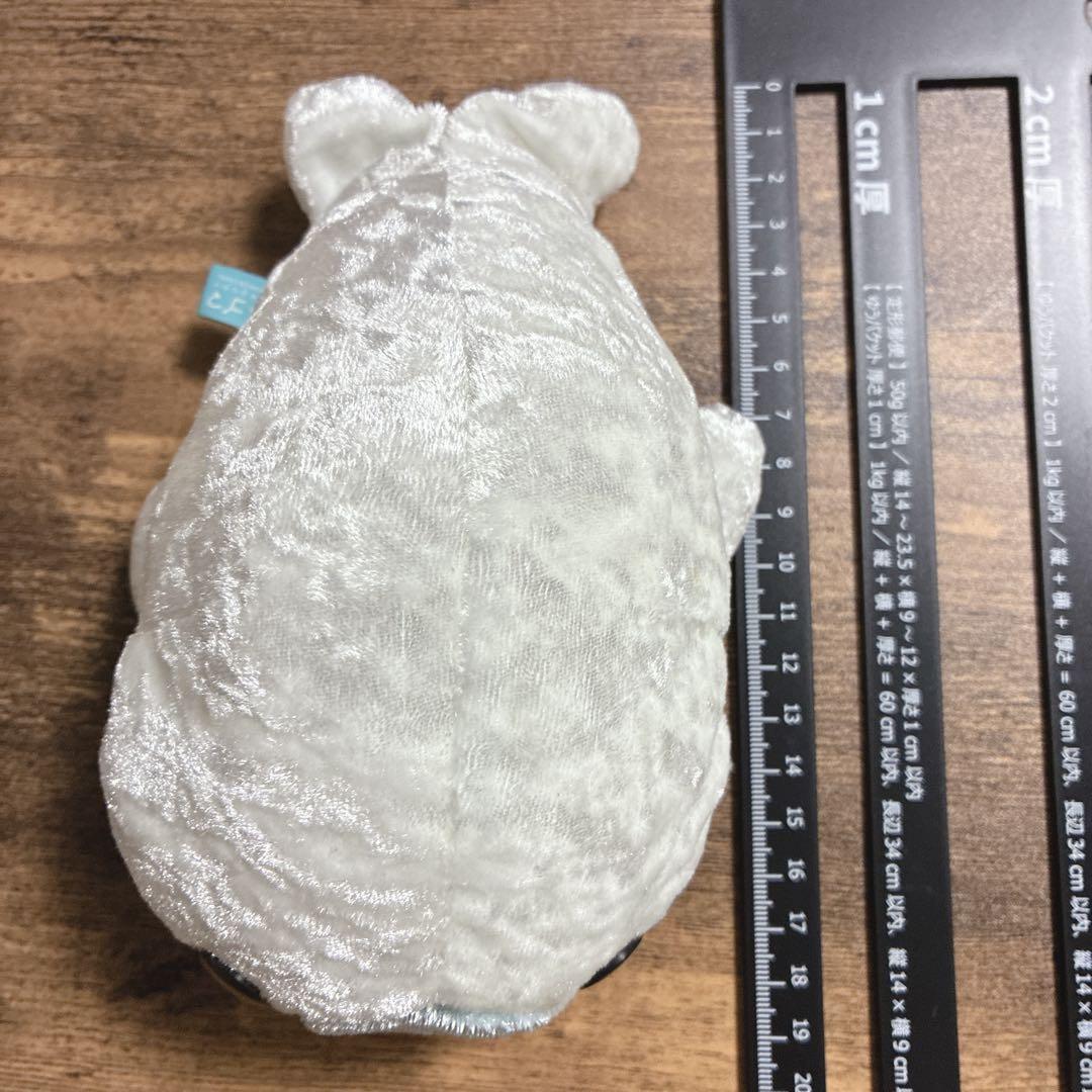 サンエックス まめゴマ シャイニーぬいぐるみ 白 当時品