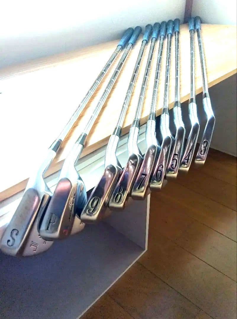 ブリジストン ジャンボ尾崎モデル、右利き用、アイアン 9本 セット、中古品