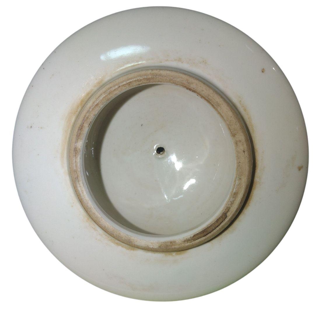 古伊万里　花柄色絵沈香壺　大明成化年製