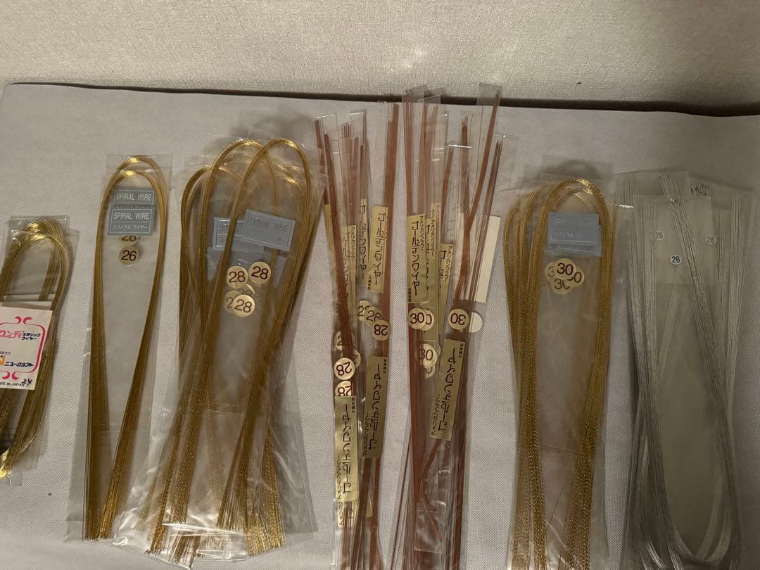 単品販売可能　スパイラルワイヤー　ゴールデンワイヤー　ほか