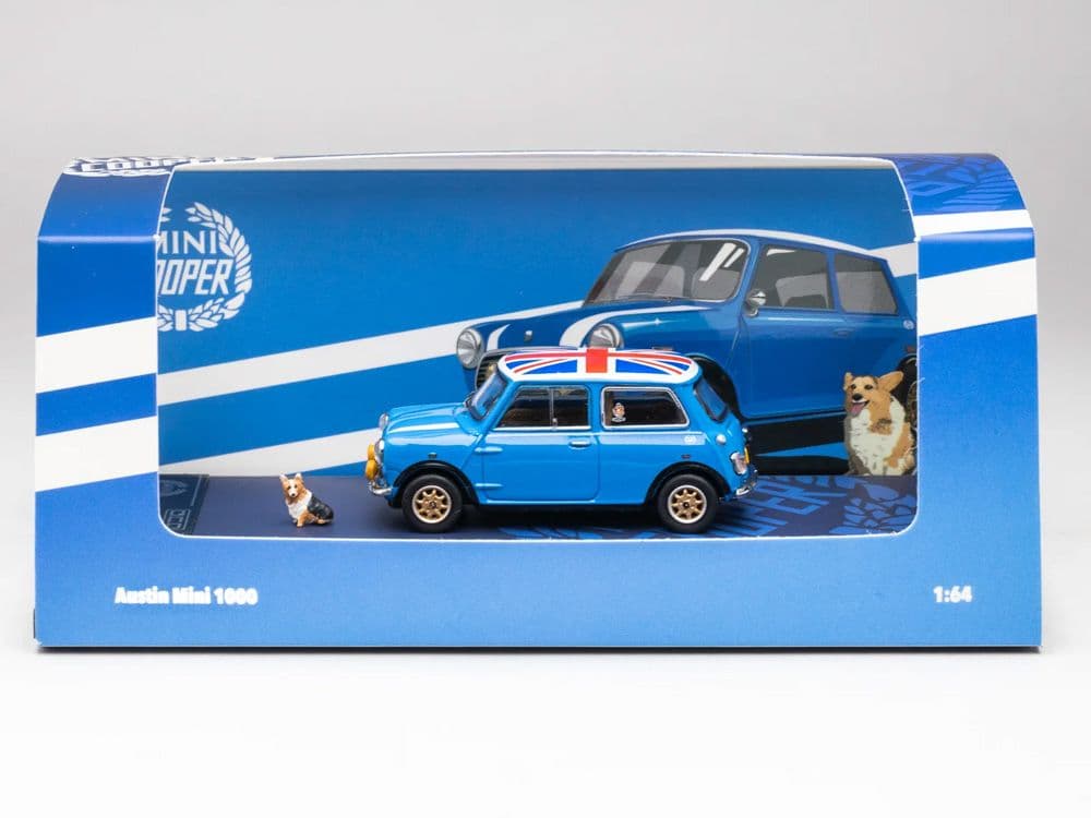 GCD ダイキャストトーク限定 1/64 -オースチンミニ1000ウィズコーギー