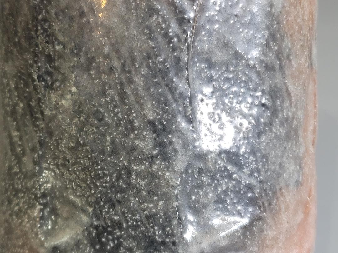 古美術 茶道 小川長楽造 赤楽 水指 在印 保証 DT156