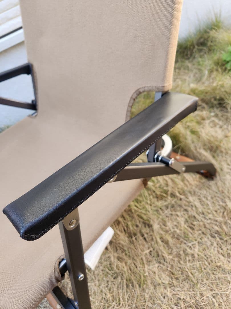 レードチェア専用本革アームレストカバー(黒)２脚分