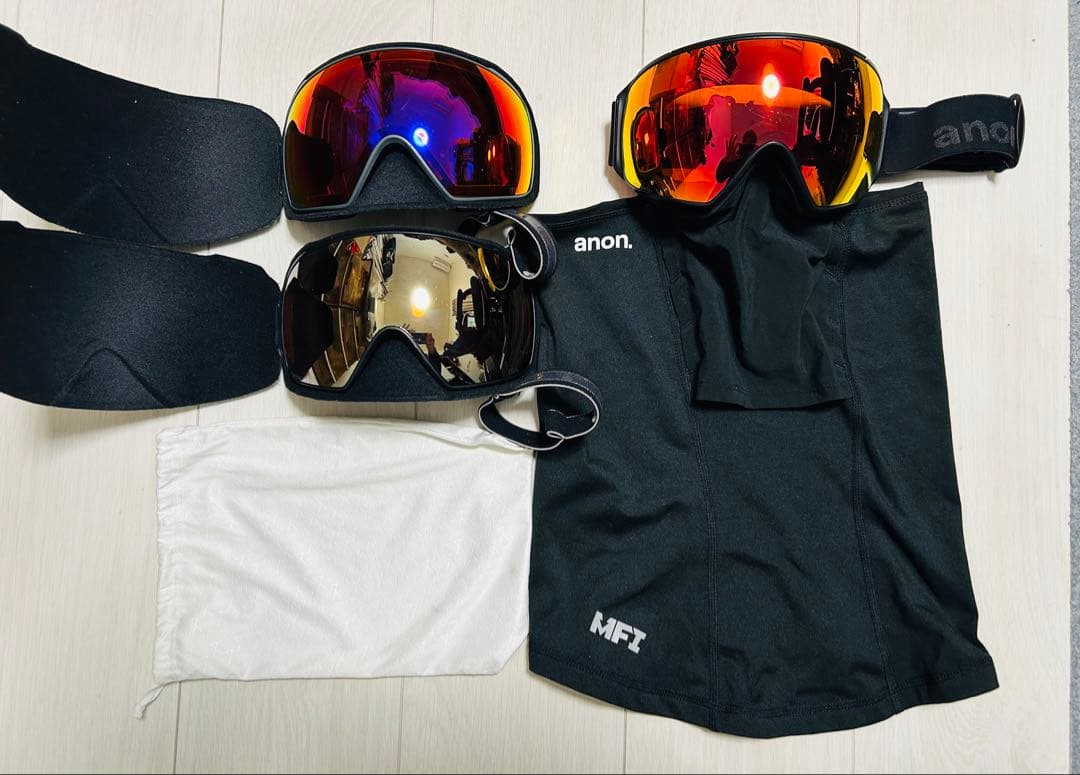 anon M4 フェイスマスク スペアレンズ付き