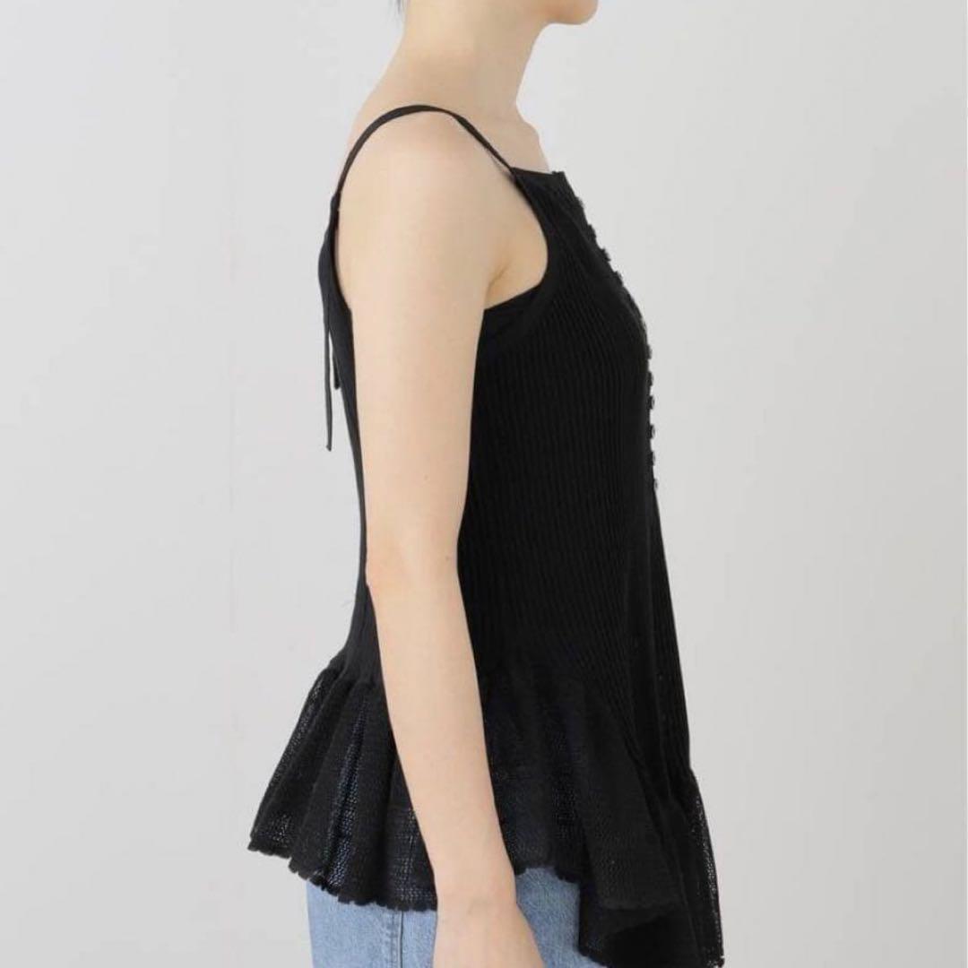 【美品】 TGOR/トゴール フリル キャミソール ブラック