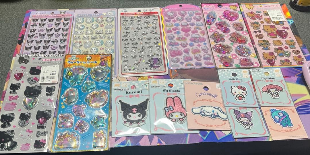 正規品 ボンボンドロップシール クロミ モモンガ 101匹わんちゃん コットン