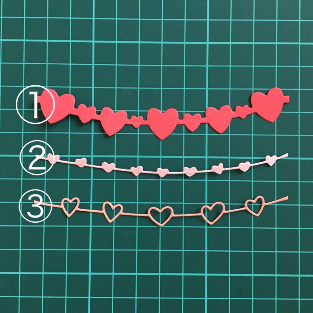 ◆オーダー用◆ダイカット ハート ボーダー ガーランド