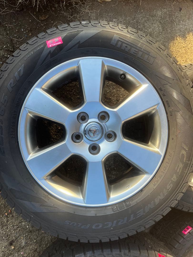 225/65R17 スタッドレス　トヨタ純正ホイール　ハリアー等に