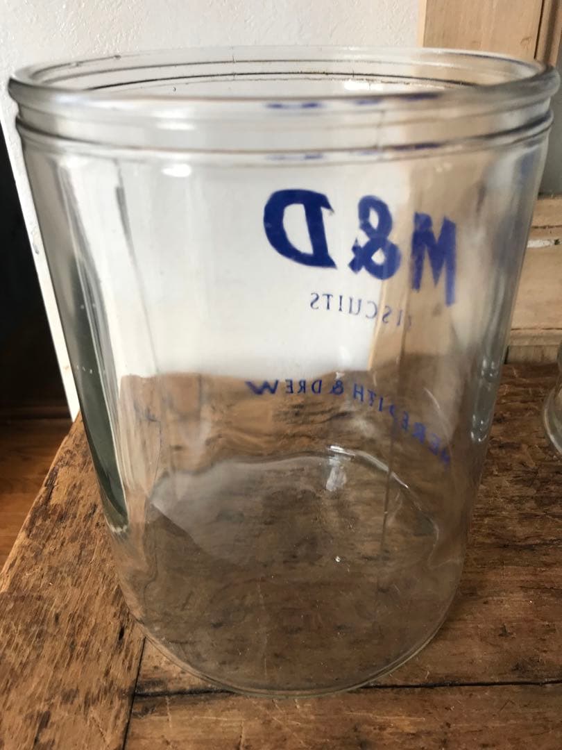 専用です　イギリスアンティーク　ガラスビスケットジャー