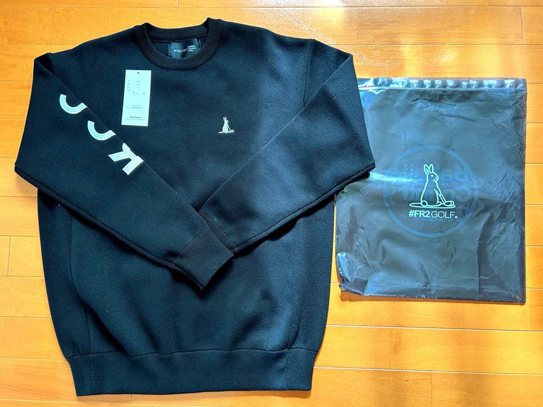 FR2 GOLF 黒 スウェットニット　Mサイズ