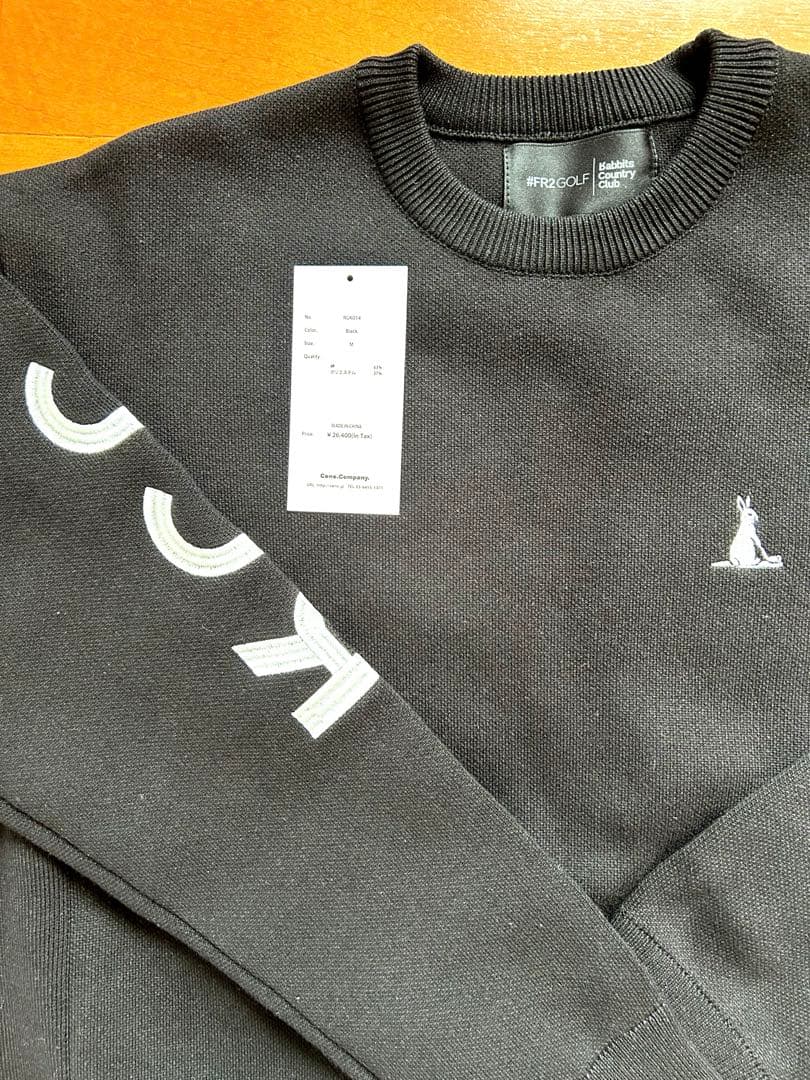 FR2 GOLF 黒 スウェットニット　Mサイズ