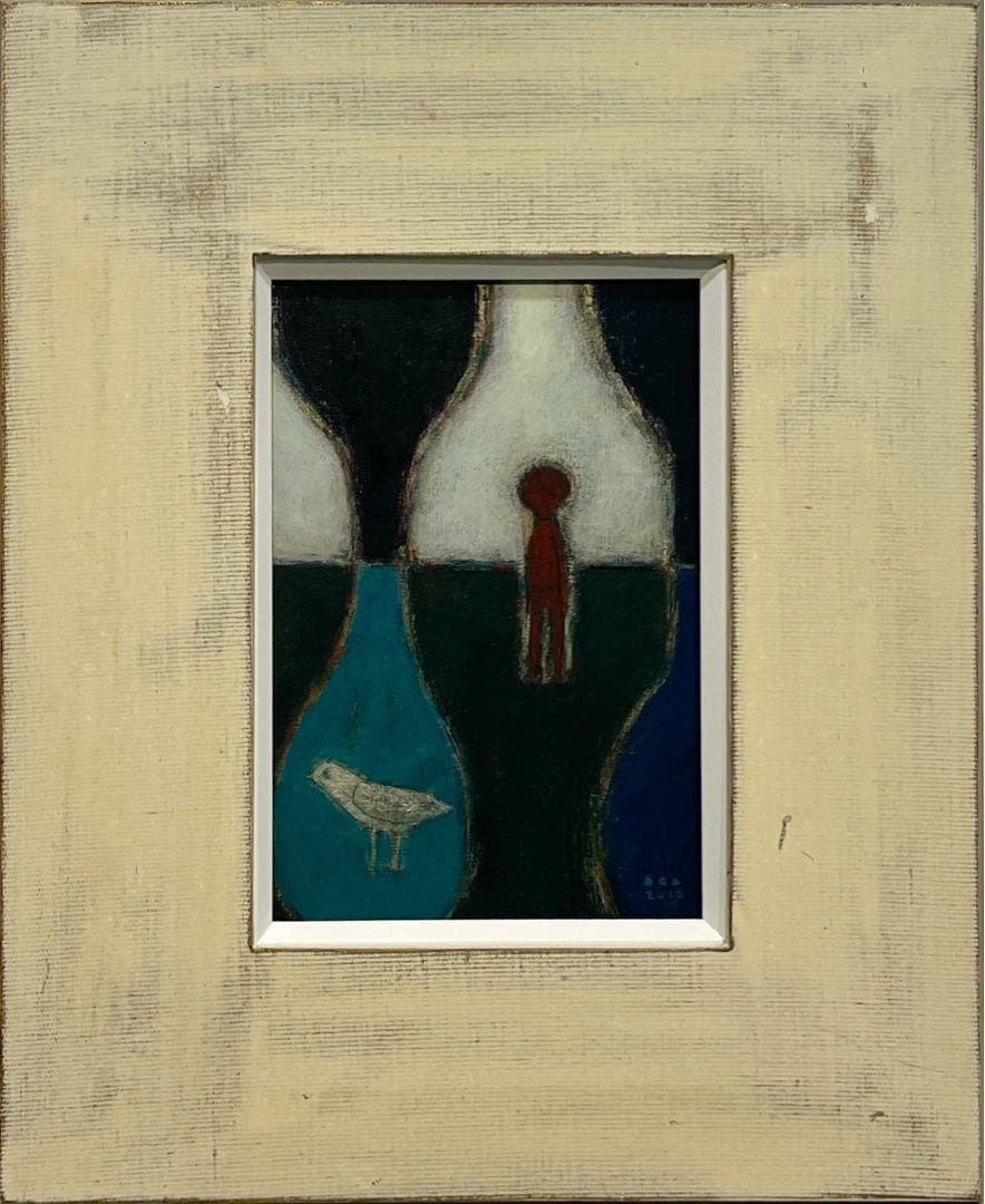 オーガフミヒロ《そらいろの明日》油彩 2012