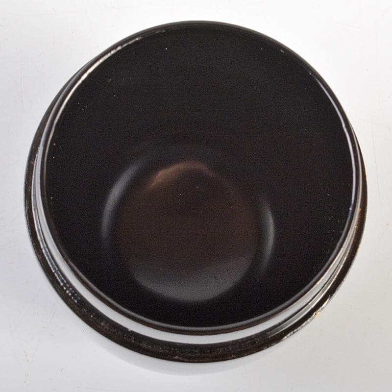 茶道具　塗師　牧田芳祥 作　あやめ蒔絵　長棗　共箱　V　R7229